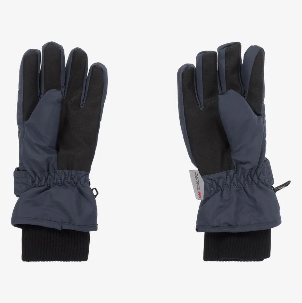Navy Blue Ski Gloves