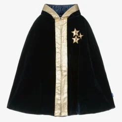 Navy Blue Velour Wizard Cape