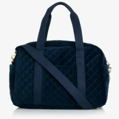 Navy Blue Velvet Changing Bag (45cm)