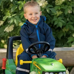 Navy Fleece-Lined Rain Suit