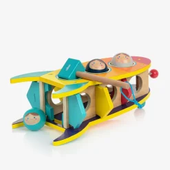 Orange Wooden Rocket Hammer Toy (34cm)