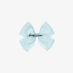 Pale Blue Bow Hair Clip (10cm)