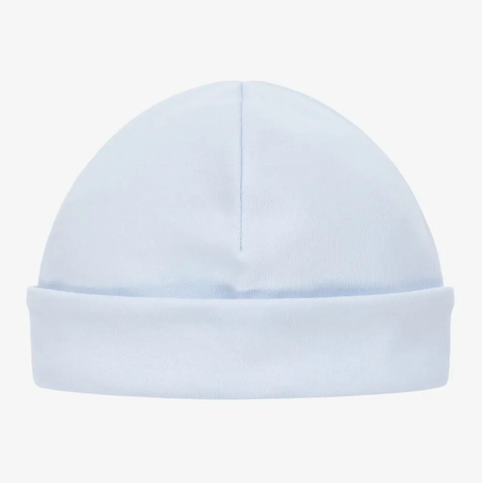 Pale Blue Cotton Baby Hat