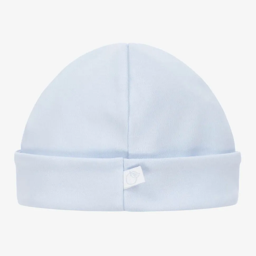 Pale Blue Cotton Baby Hat