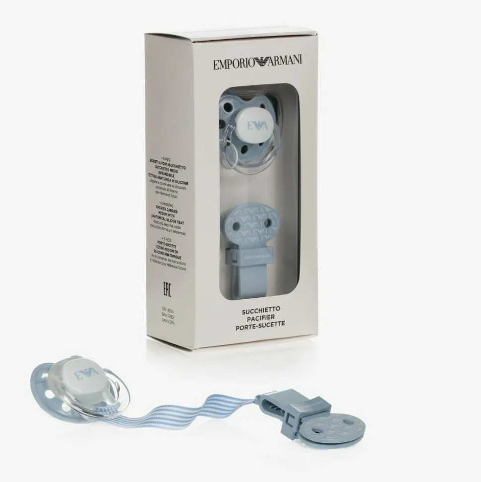 Pale Blue Dummy & Clip Set