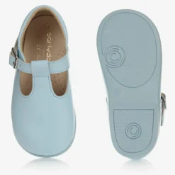 Pale Blue Leather Shoes