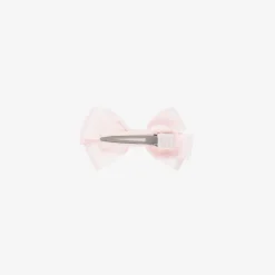 Pale Pink Bow Hair Clip (7cm)