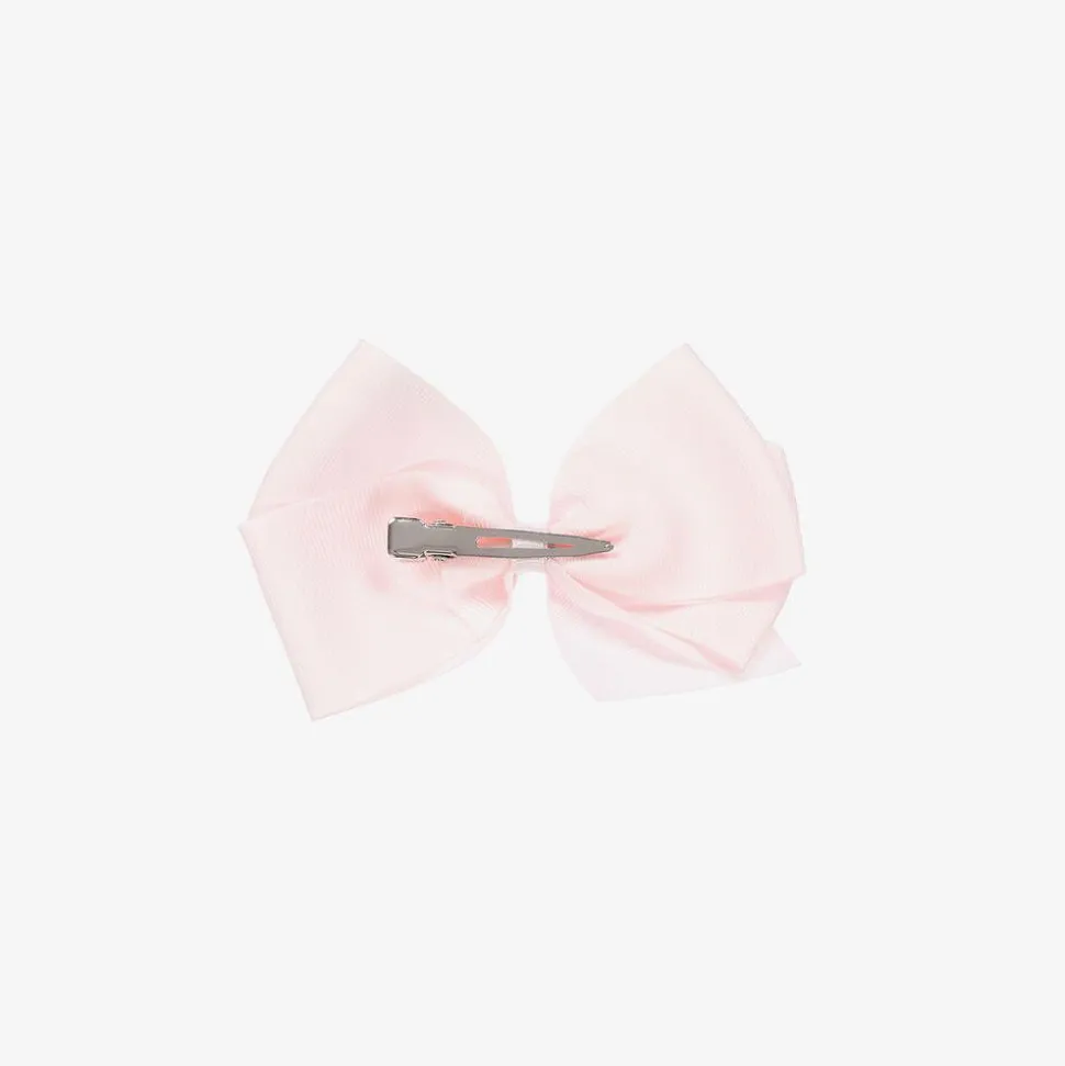 Pale Pink Bow Hair Clip (12cm)