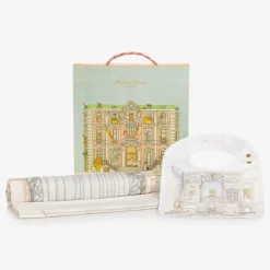 Pale Pink Organic Cotton Swaddle & Bib Set