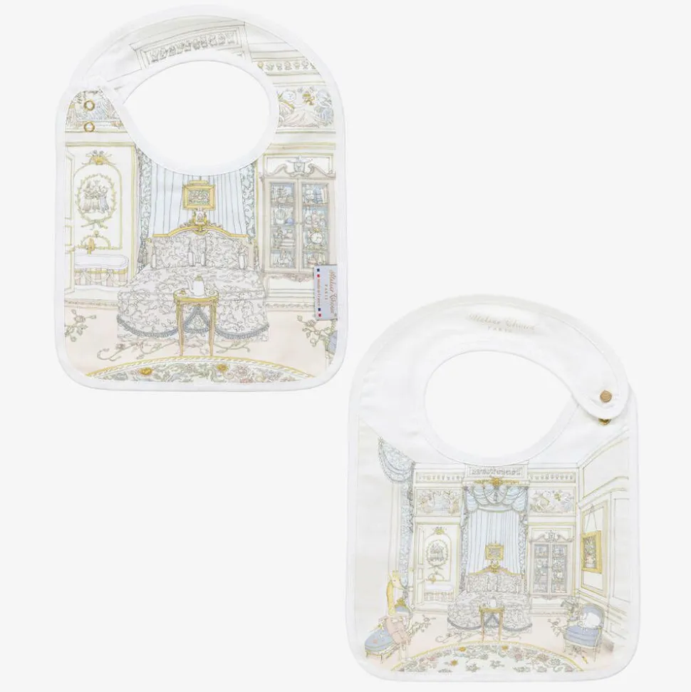 Pale Pink Organic Cotton Swaddle & Bib Set