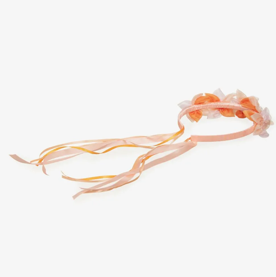 Peach Pink Floral Garland