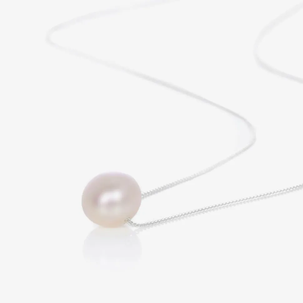 Pearl & Silver Necklace (45cm)
