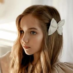 Pearl Bow Hair Clip (9cm)