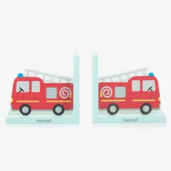 Personalised Fire Engine Bookends (30cm)