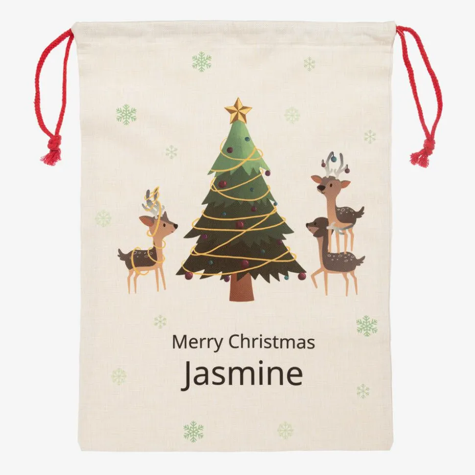 Personalised Reindeer Christmas Sack (64cm)