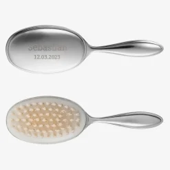 Personalised Silver Hairbrush & Comb Keepsake