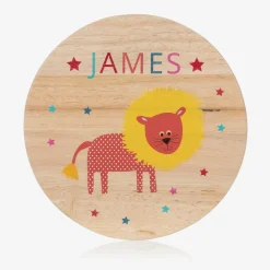 Personalised Wooden Lion Stool