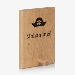 Personalised Wooden Pirate Hat Peg Hook (18cm)