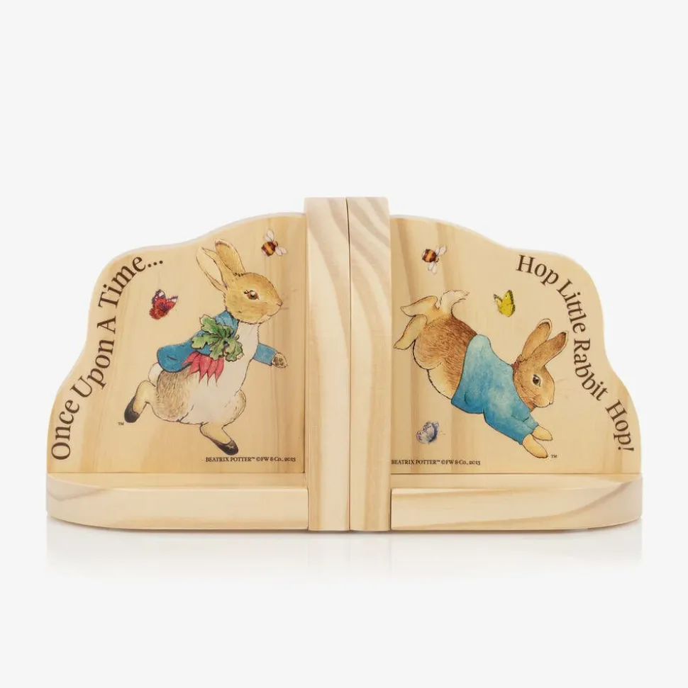Peter Rabbit Wooden Bookends (14cm)