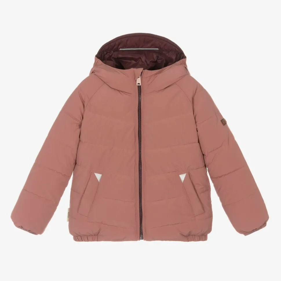 Pink & Red Reversible Puffer Jacket