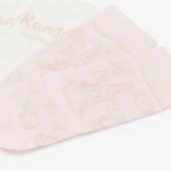 Pink & White Cotton Baby Socks (2 Pack)