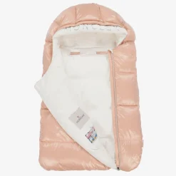 Pink & White Down Padded Baby Nest