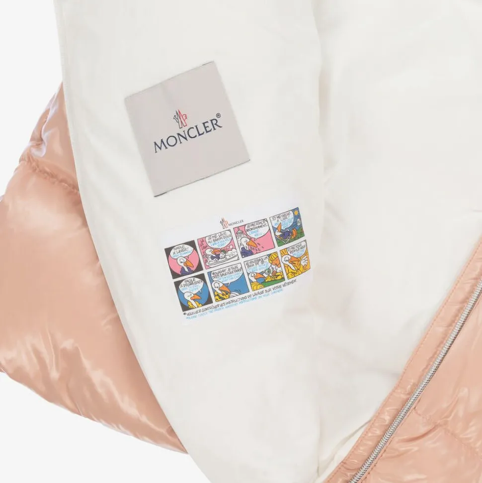 Pink & White Down Padded Baby Nest