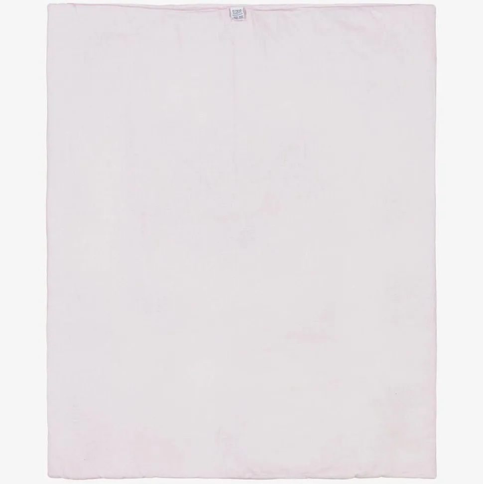 Pink & Ivory Linen & Cotton Blanket (95cm)
