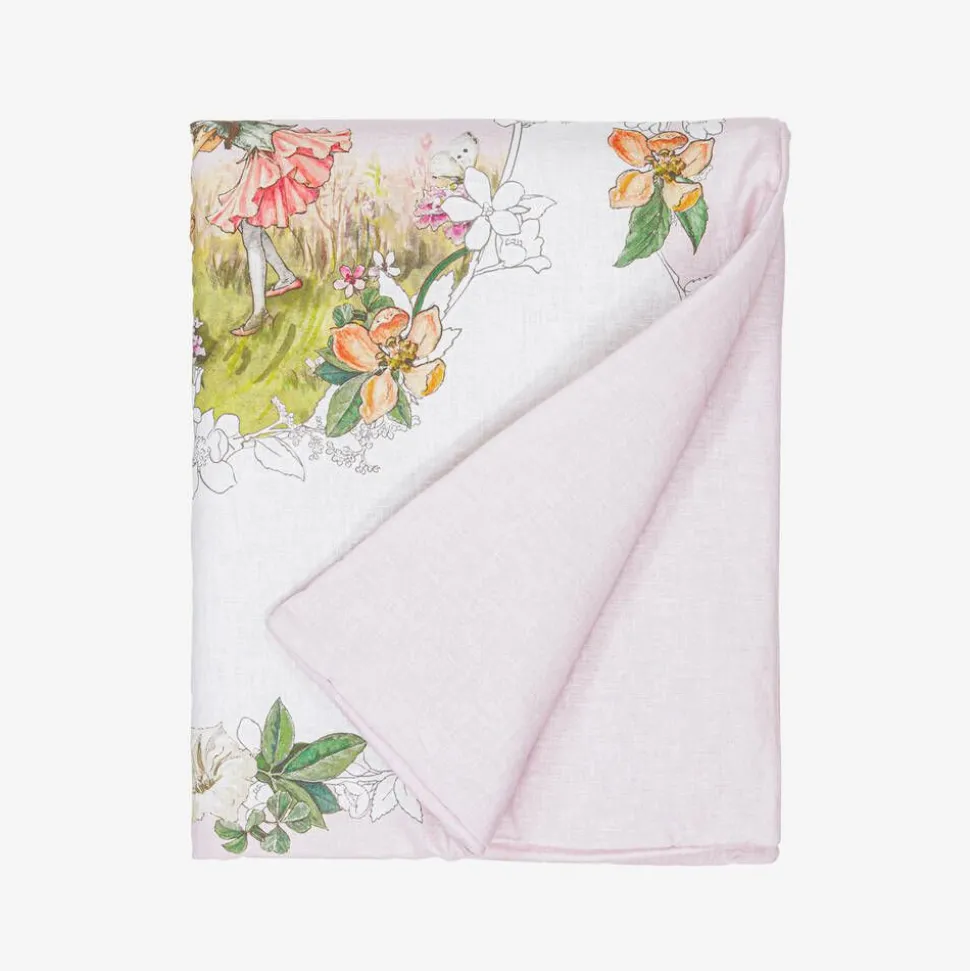 Pink & Ivory Linen & Cotton Blanket (95cm)