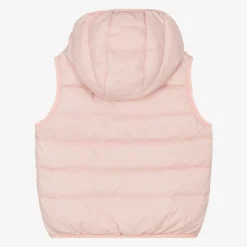Pink Boke Flower Down Gilet