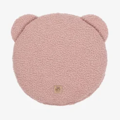 Pink Bouclé Decorative Teddy Pillow (34cm)