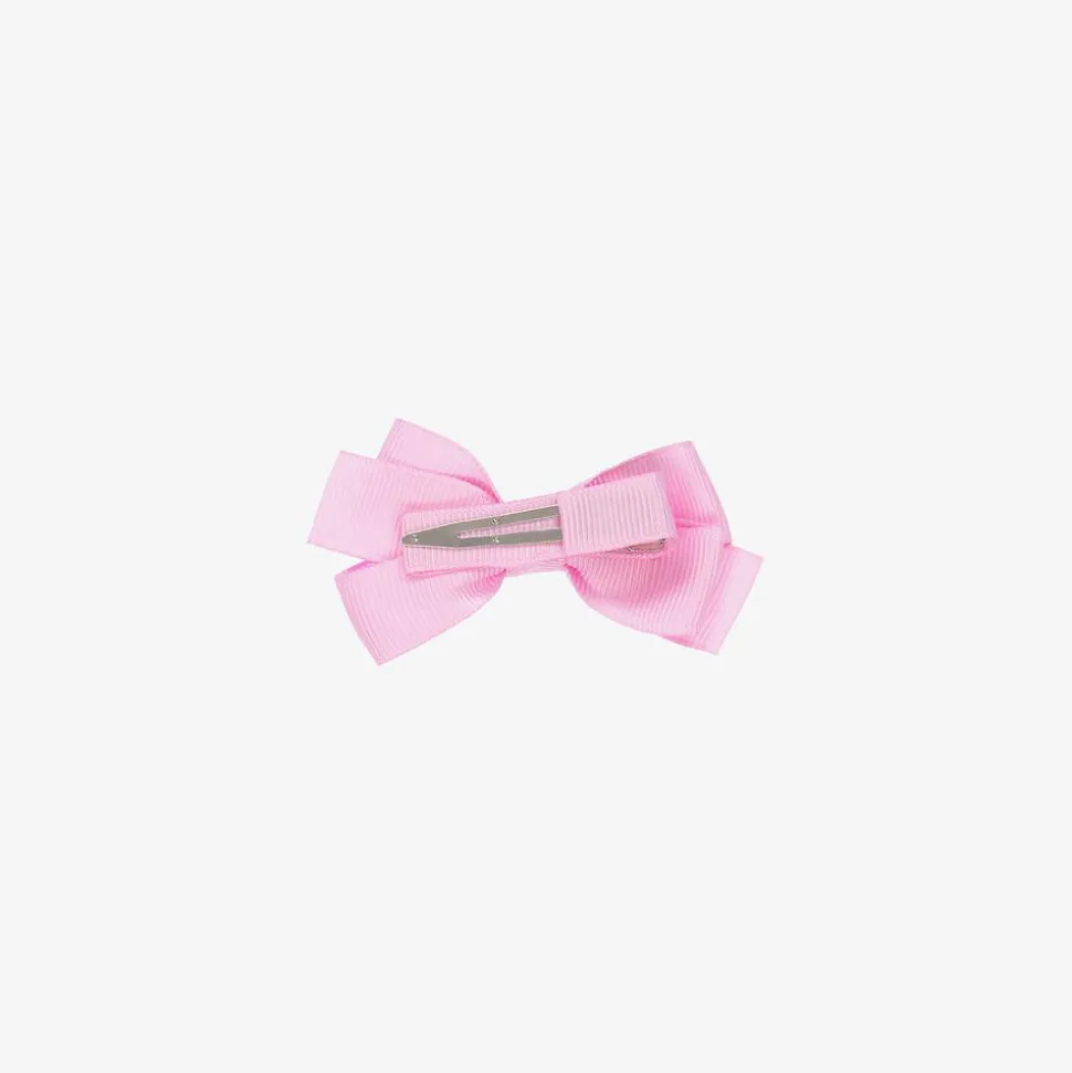 Pink Bow Hair Clip (7cm)