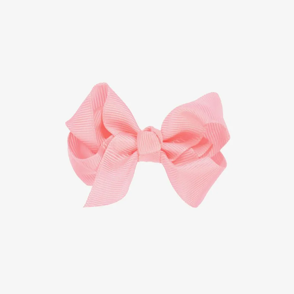 Pink Bow Hair Clip (7cm)