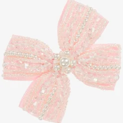 Pink Bow Hair Clip (7cm)
