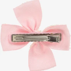 Pink Bow Hair Clip (7cm)