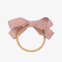 Pink Bow Hair Elastic (7cm)