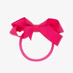 Pink Bow Hair Elastic (7cm)