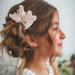 Pink Butterfly Hairclip (11cm)