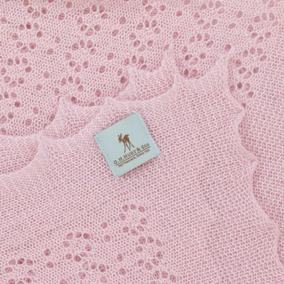 Pink Cashmere Shawl (122cm)