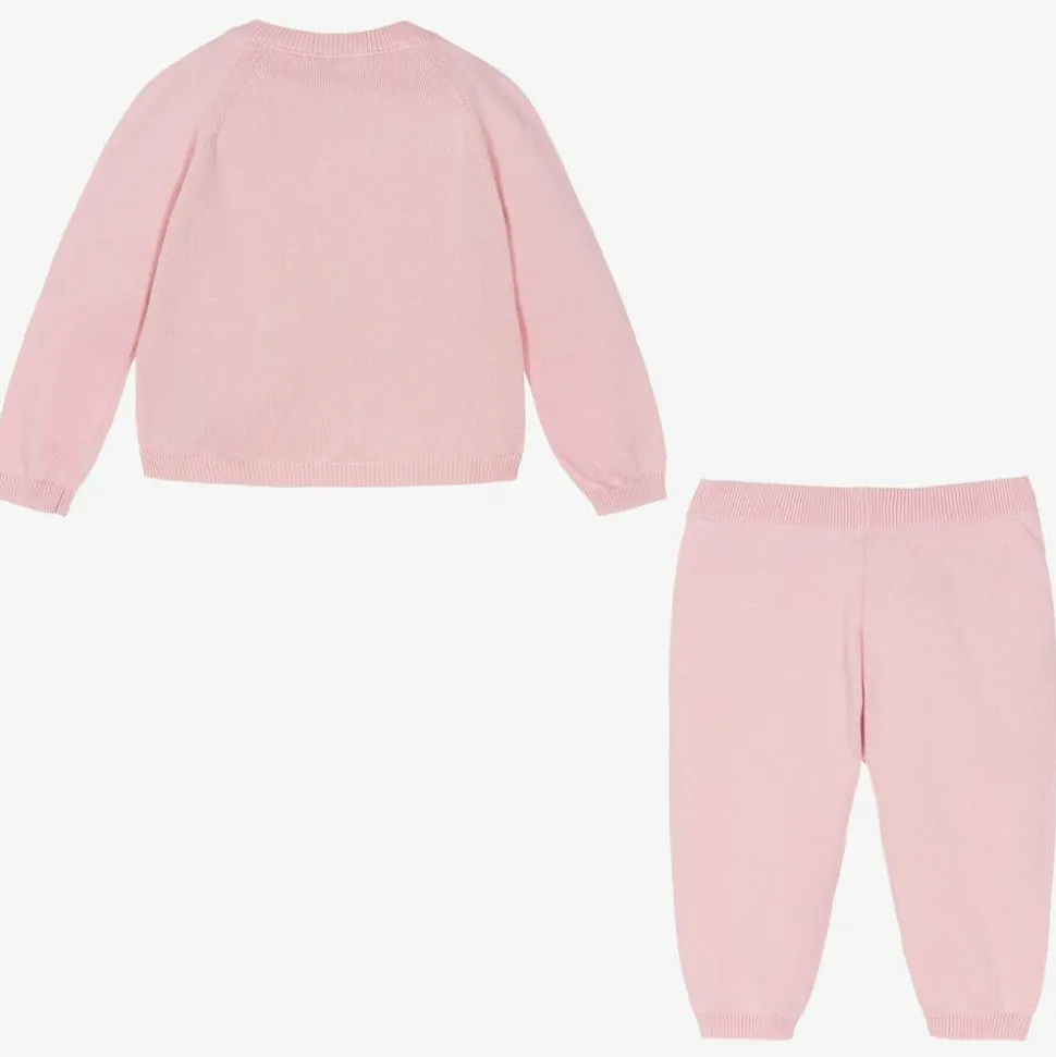 Pink Cotton & Cashmere Baby Trouser Gift Set