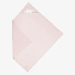 Pink Cotton & Cashmere Hooded Blanket (95cm)