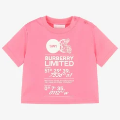 Pink Cotton Baby Logo T-Shirt