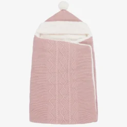 Pink Cotton Knit Baby Nest (75cm)