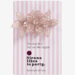 Pink Crystal Hair Clip (7.5cm)