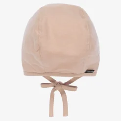 Pink Faux Shearling Winter Bonnet