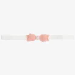 Pink Felt Bow Headband