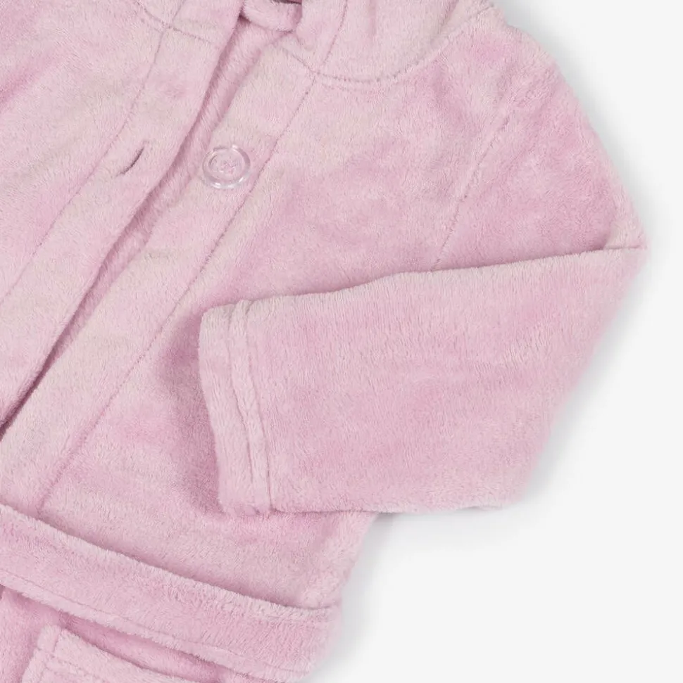Pink Fleece Dressing Gown
