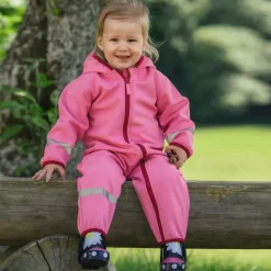 Pink Fleece-Lined Rain Suit
