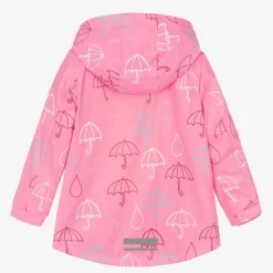 Pink Hooded Waterproof Umbrella Raincoat