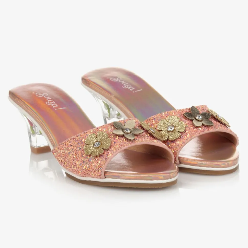 Pink Iridescent Heeled Shoes
